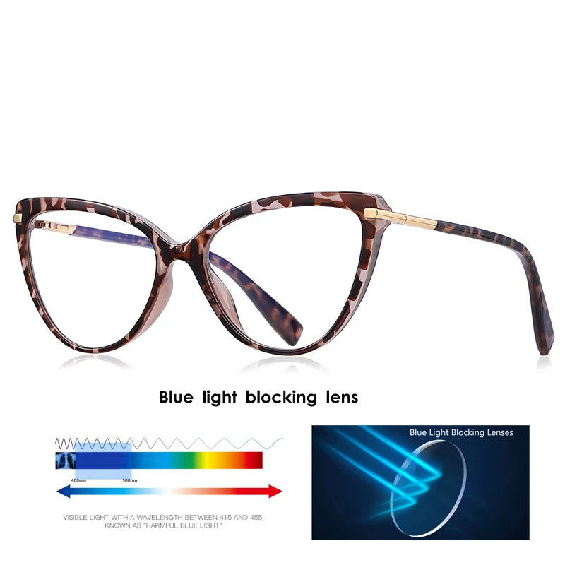 Fashionable Anti Blue Light Cat Eye Glasses for Women | Stylish Protection