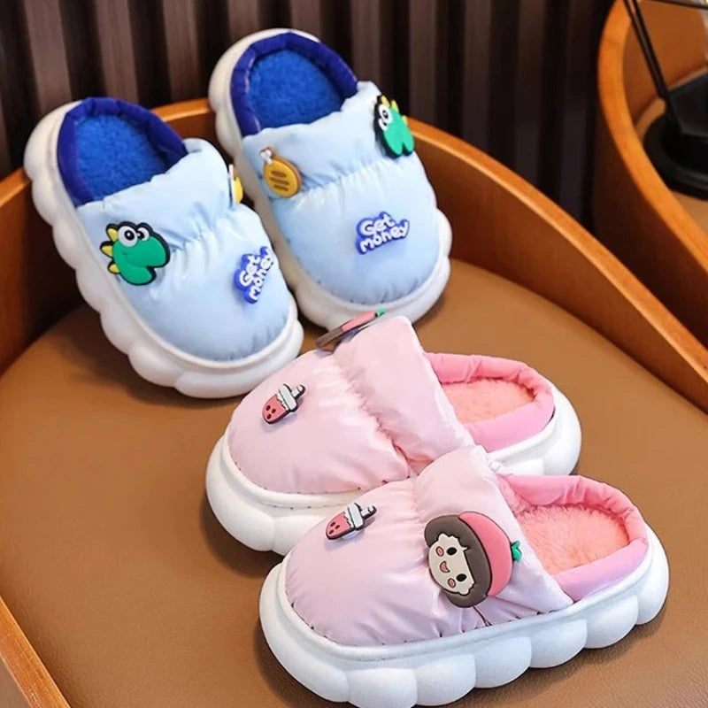 Children's Warm Plush Slippers | Cozy Anti-Slip Winter Footwear
