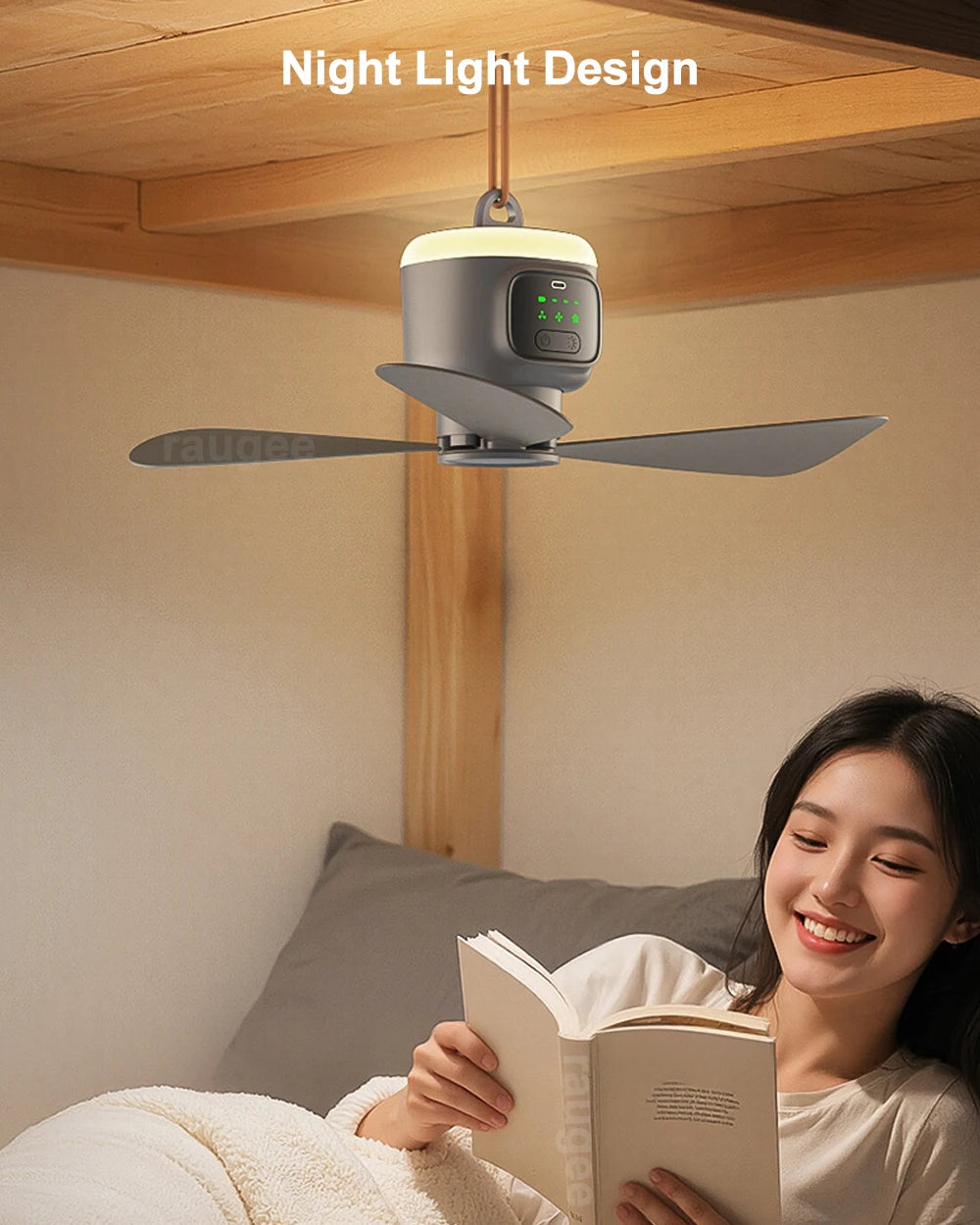 12000mAh Portable Camping Fan with Remote Control | Cool & Light