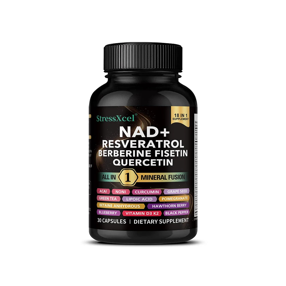 NAD+ Supplement with Resveratrol & Quercetin | Energy & Longevity