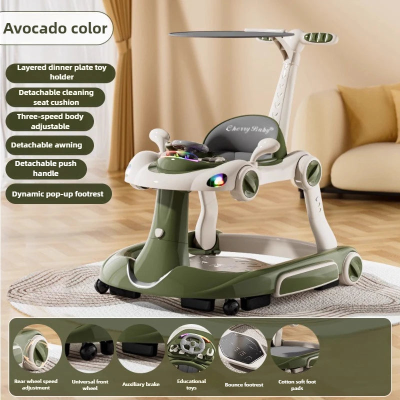 4-in-1 Multifunctional Baby Walker | Adjustable & Foldable Design