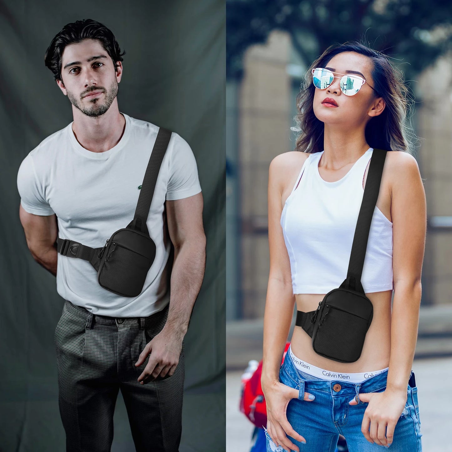 Ultra-Small Men's Sports Chest Bag | Multi-Function Waist Messenger