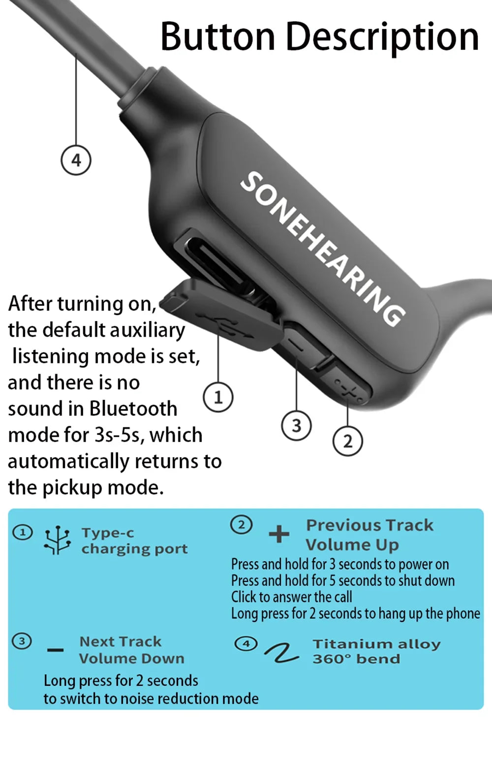 Lightweight Bone Conduction Headphones | Wireless Comfort & Clarity