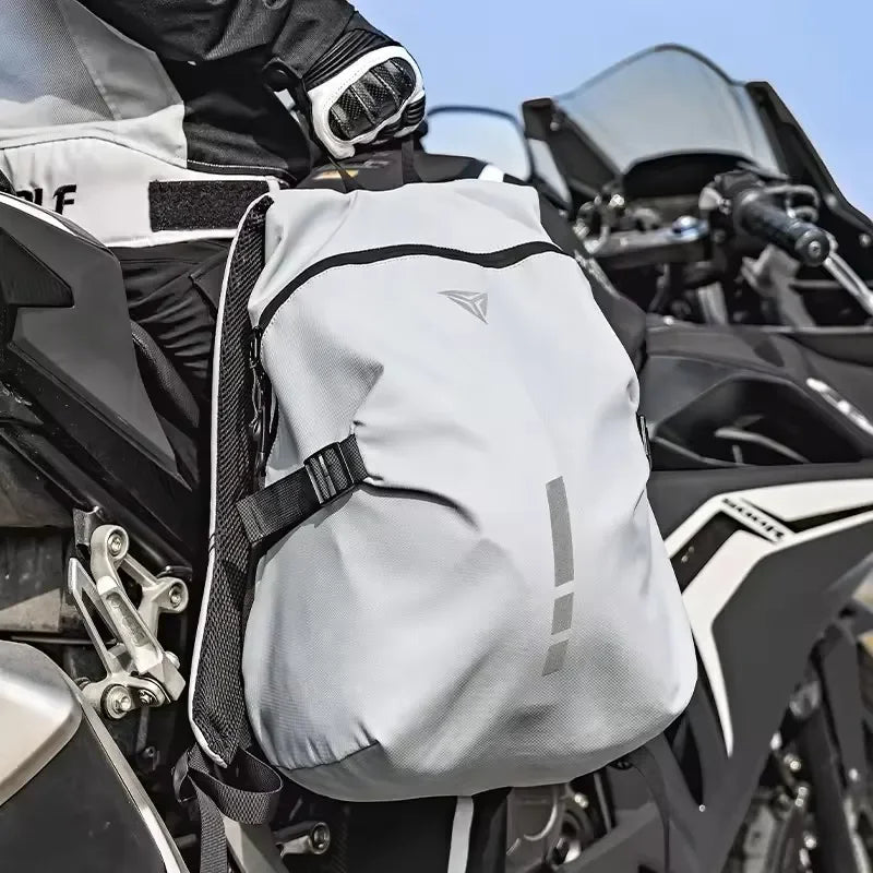 Large Capacity Motorcycle Rider Backpack | Waterproof & Reflective