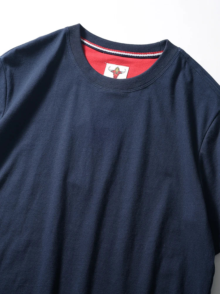 Men's Retro Solid Color Short Sleeve T-shirt | Summer Fashion Top