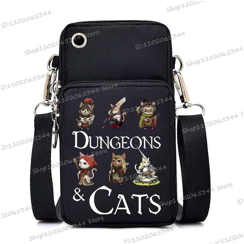 Cartoon Cat Crossbody Bag | Cute Women's Anime Shoulder Purse