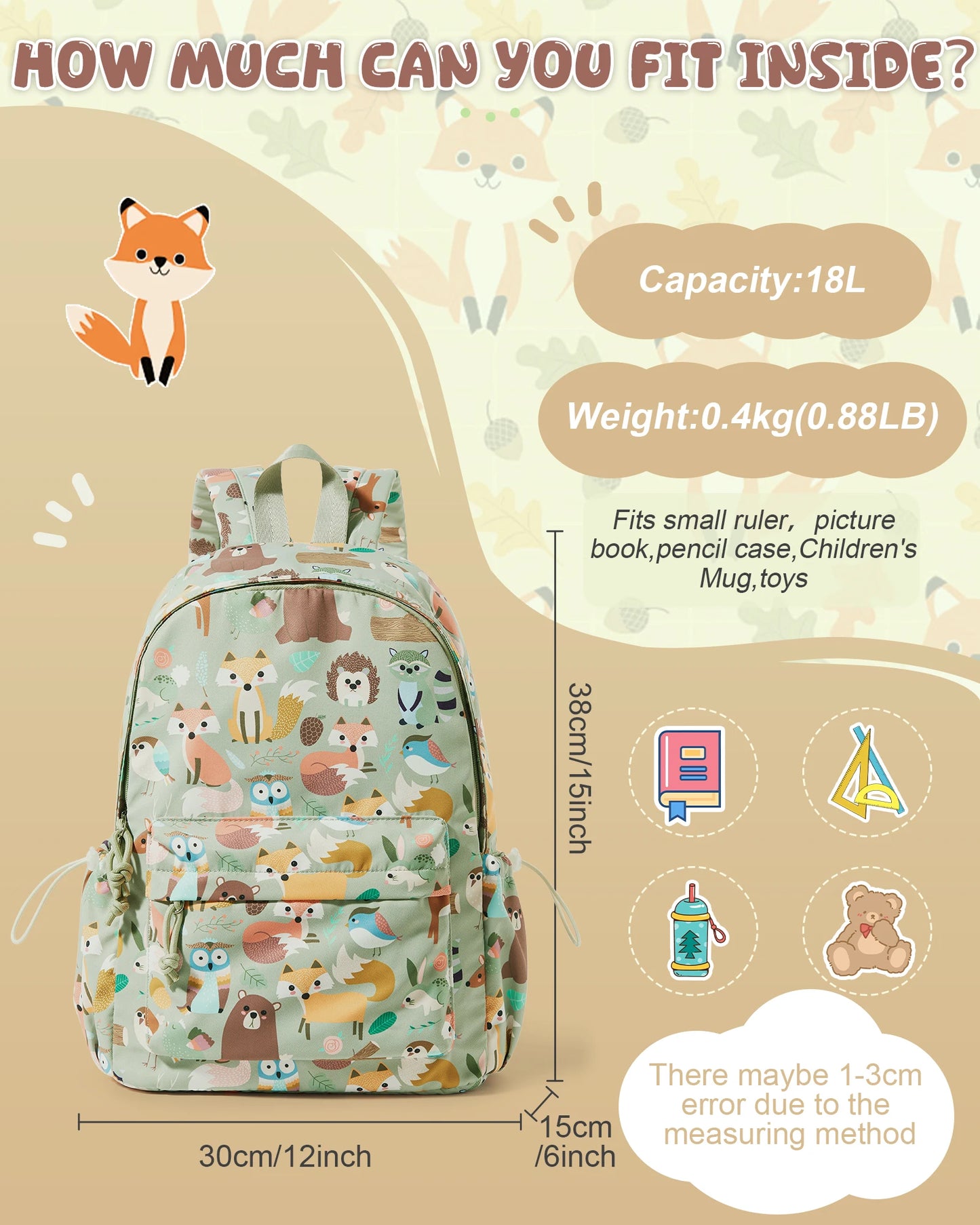 Lightweight Waterproof Backpack for Kids - Perfect Daycare Companion