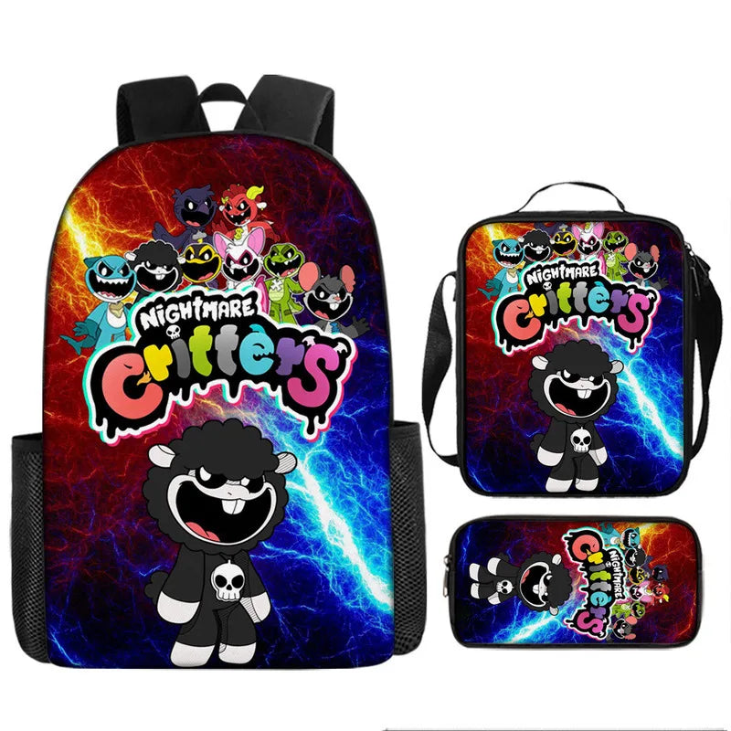 3-Piece Horror-Themed Backpack Set | Unique School Essentials