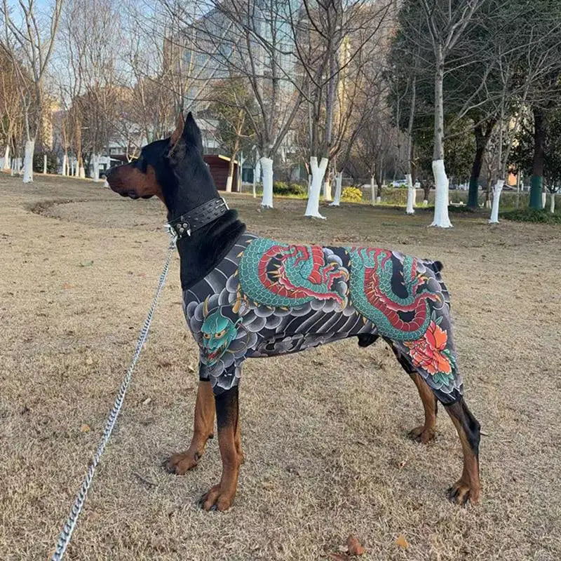 Breathable Pet Tattoo Vest | Trendy Dog & Cat T-Shirt for All Seasons