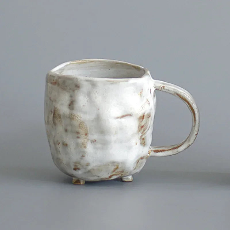 Taza de cerámica artesanal estilo japonés | Taza de café retro