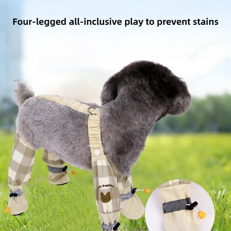 Reflective Anti-Slip Dog Jumpsuit | Dustproof Pet Pants