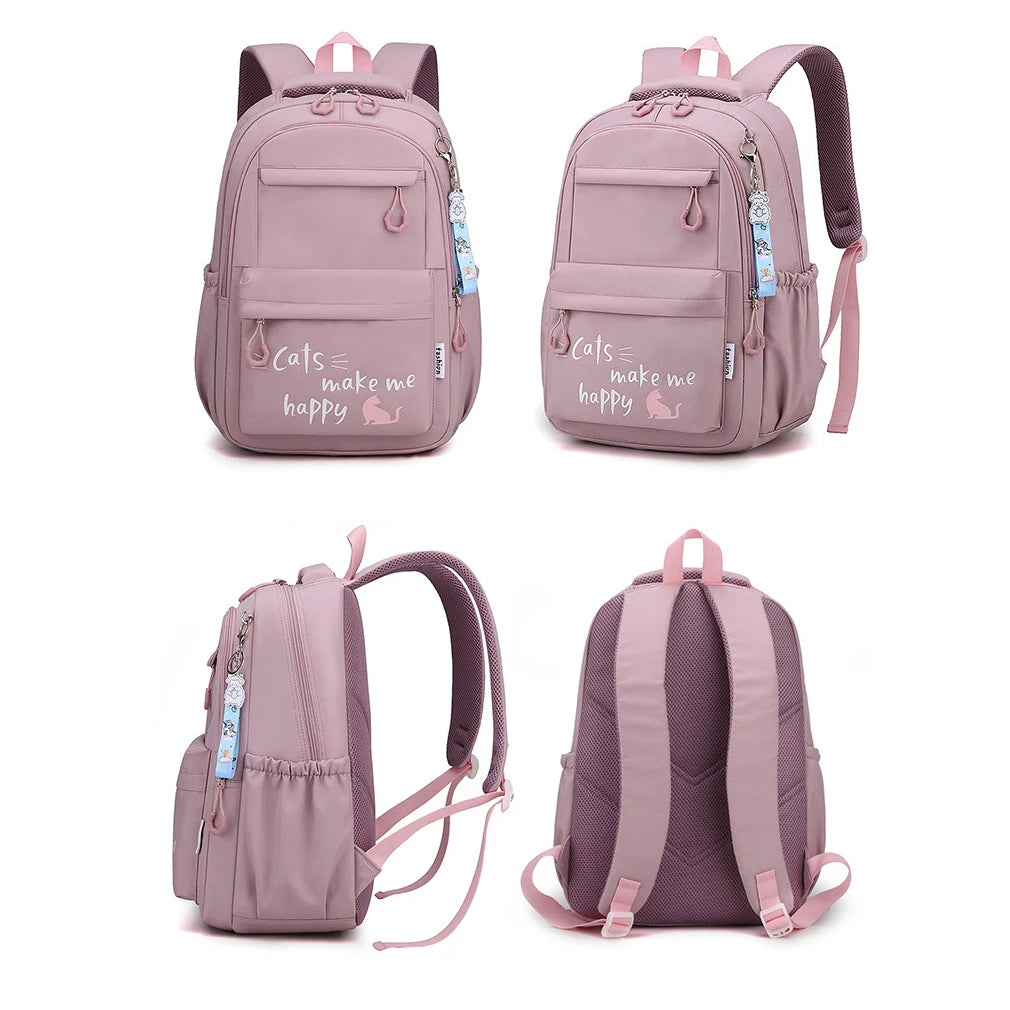 Stylish Pink School Backpack for Girls | Fashion Meets Functionality