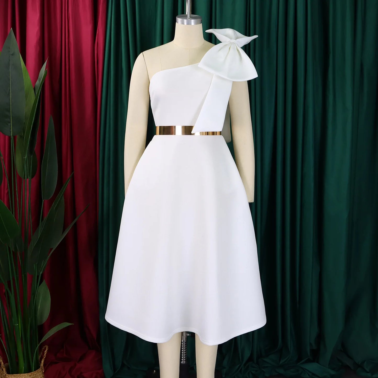 Elegant One Shoulder Dress for Women | Luxurious Summer Fashion
