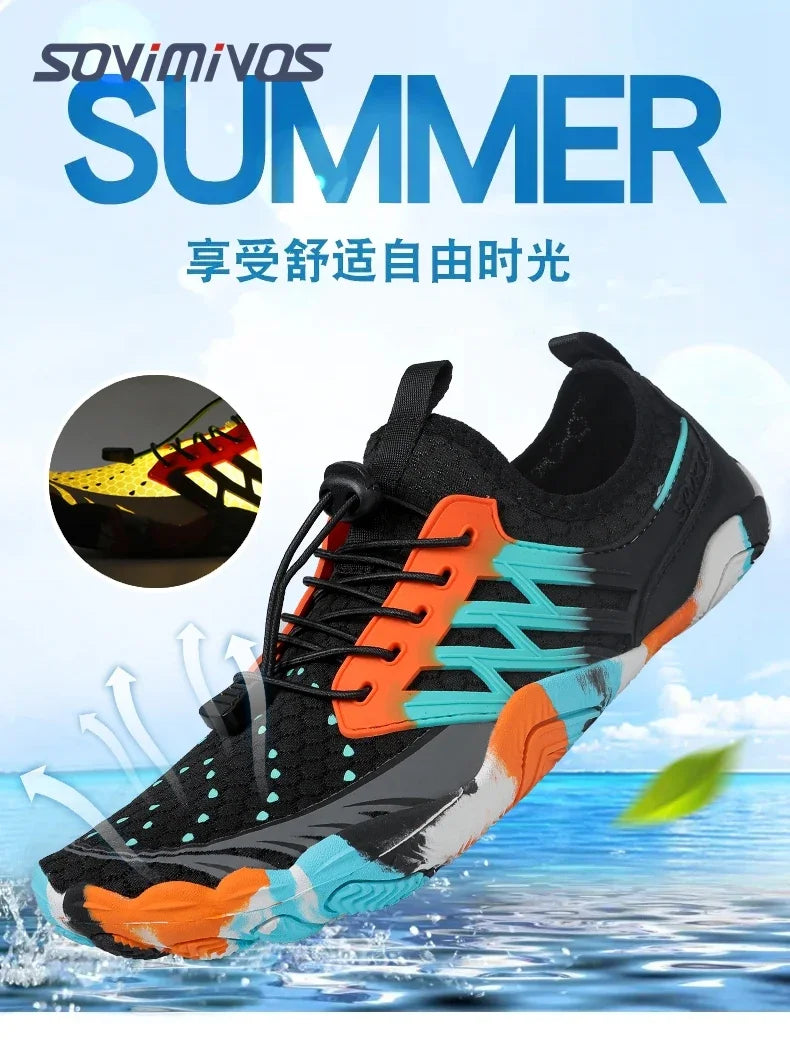 Men's Cross-Trainer | Barefoot & Minimalist Shoe | Zero Drop Sole | Wide Toe Box Women Upstream Swimming Shoes Beach Slippers