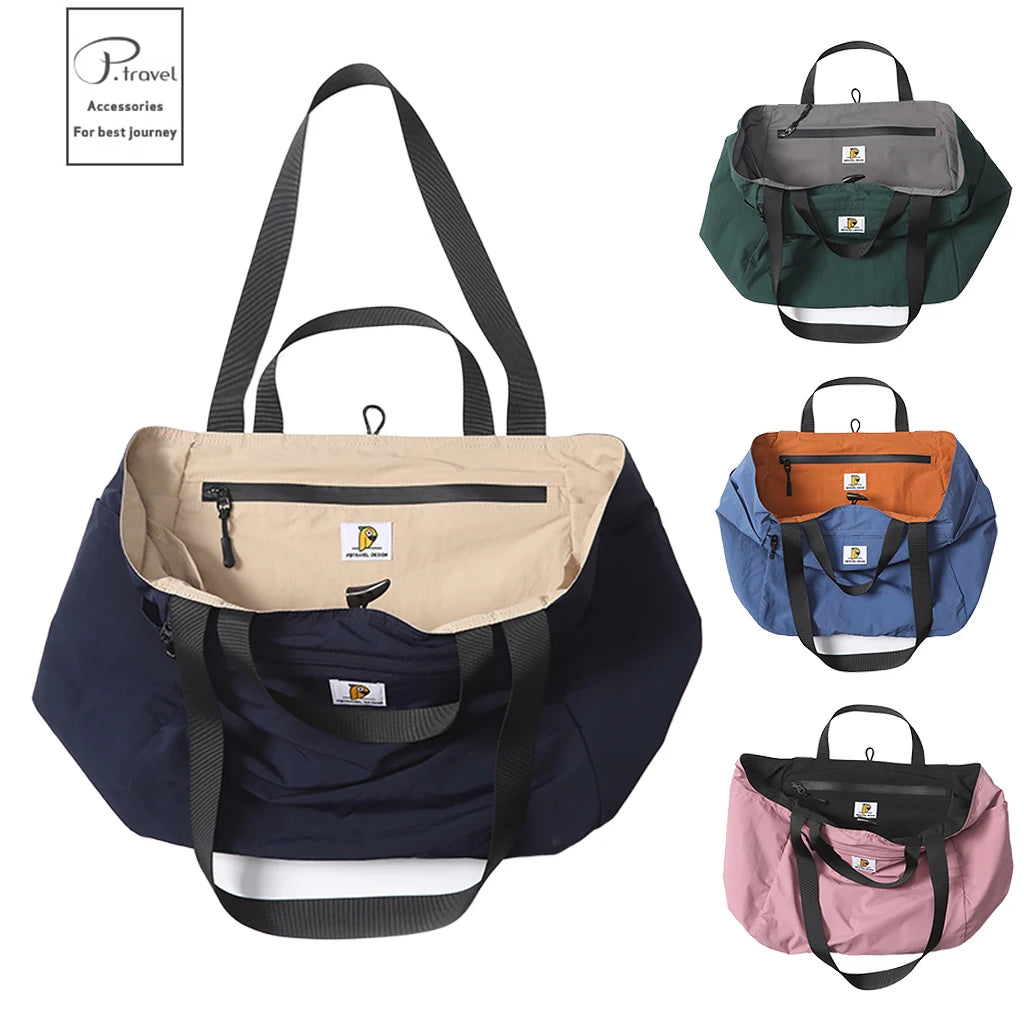 Reversible Large Capacity Travel Tote Bag | Foldable Duffle for All