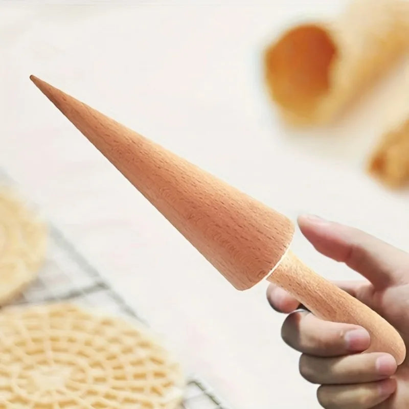 Wooden Ice Cream Cone Mold | DIY Kitchen Tool for Treats