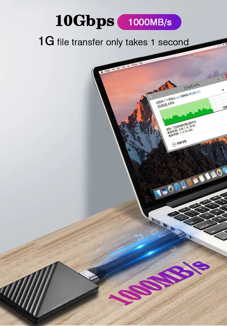 USB 3.1 10Gbps Data Transfer Cable | Fast Charging & High-Speed