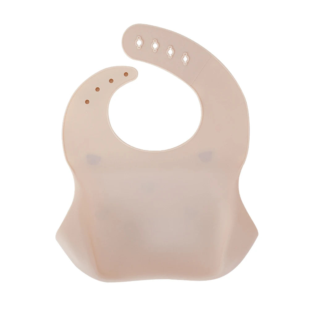 Adjustable Waterproof Silicone Baby Feeding Bibs for Kids