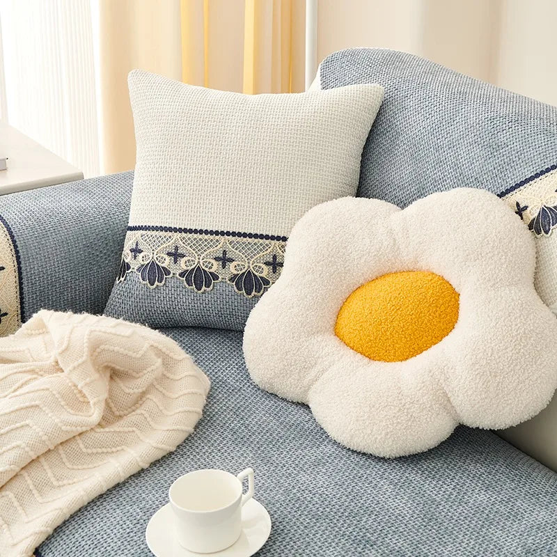 Stylish Lace Sofa Cover | Anti-Slip, Machine Washable, All-Season