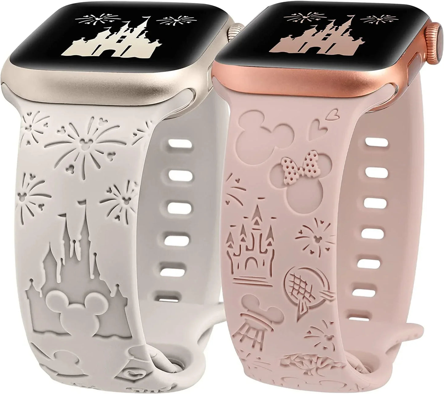 Fun Cartoon Curved Silicone Strap for Smartwatches | Comfortable Fit