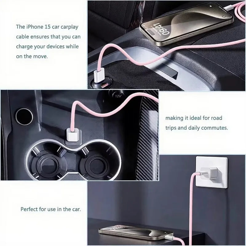 60W USB-C Fast Charger Cable | Nylon Braided Data Transfer