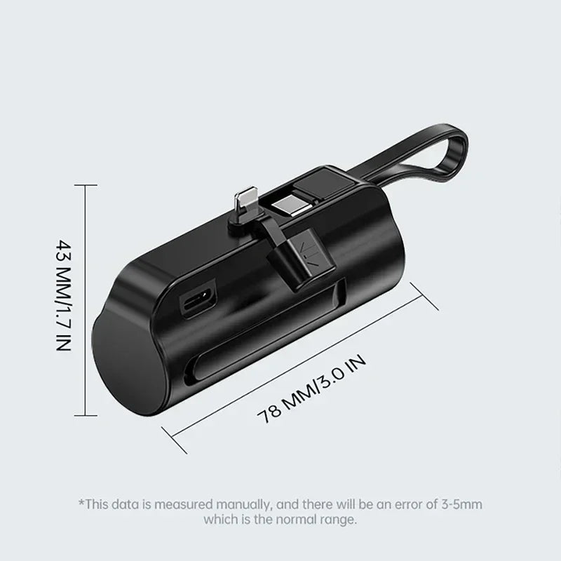 20000mAh Mini Portable Power Bank - High-Capacity External Battery