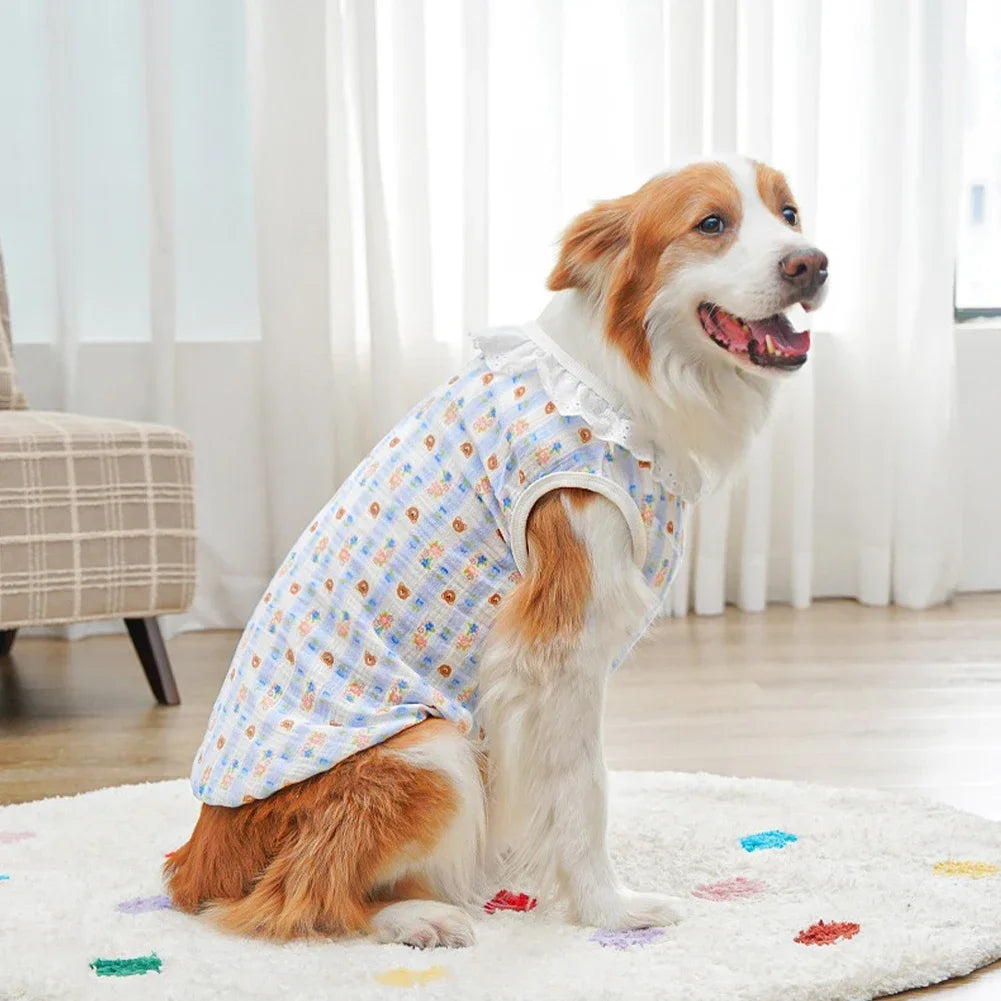 Cute Cooling Vest for Medium & Large Dogs | Summer Pet Apparel