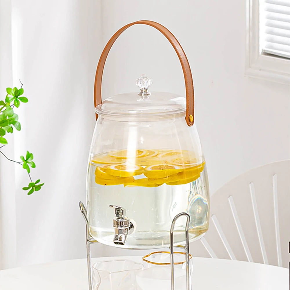 Large Capacity Summer Cold Water Kettle with Tap | Versatile Beverage Dispenser