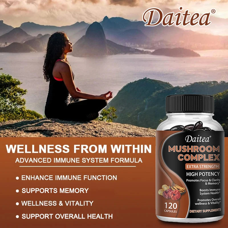 Brain Boosting Mushroom Capsules | Memory & Focus Supplement