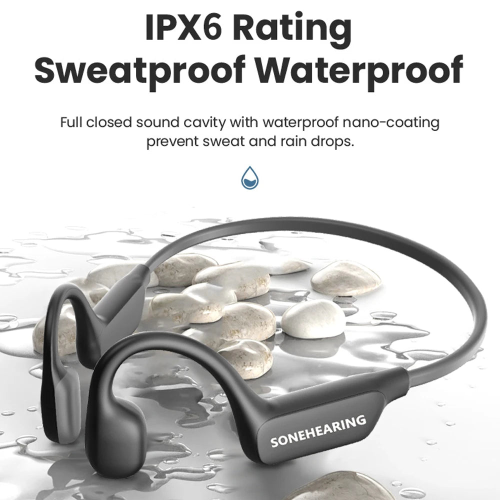 Bluetooth Bone Conduction Hearing Aid | Waterproof Wireless Headset