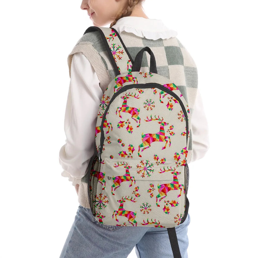 3-Piece Cartoon Panda School Backpack Set for Students