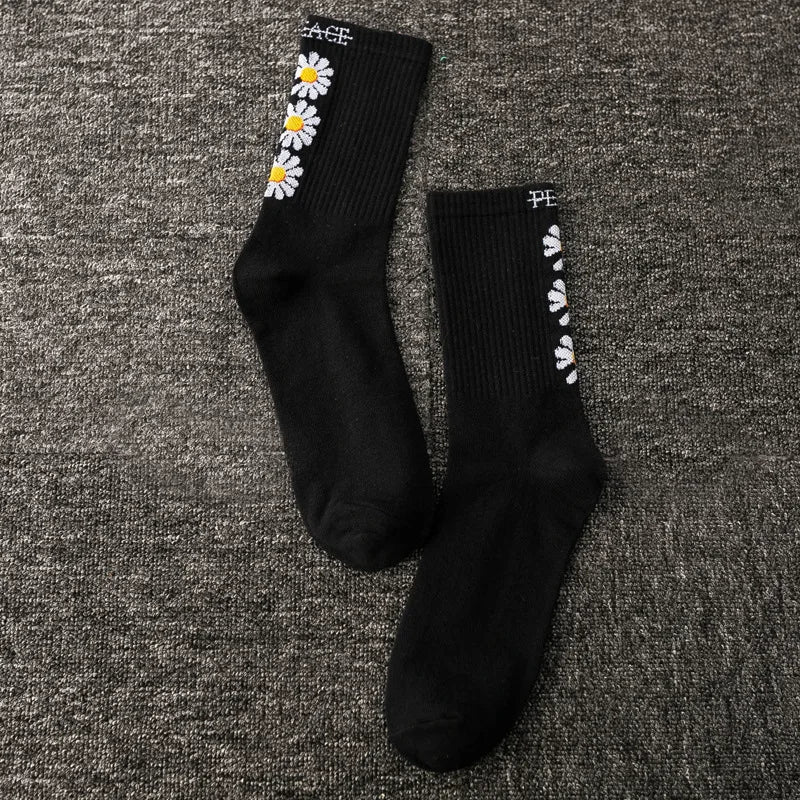 Stylish Butterfly Crew Socks for Women | Kawaii Streetwear Fashion
