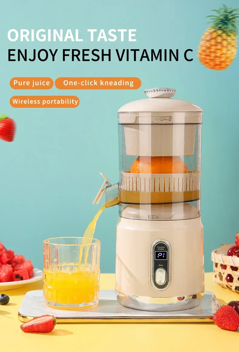 Portable Electric Orange Juicer | Citrus Juice Extractor & Blender