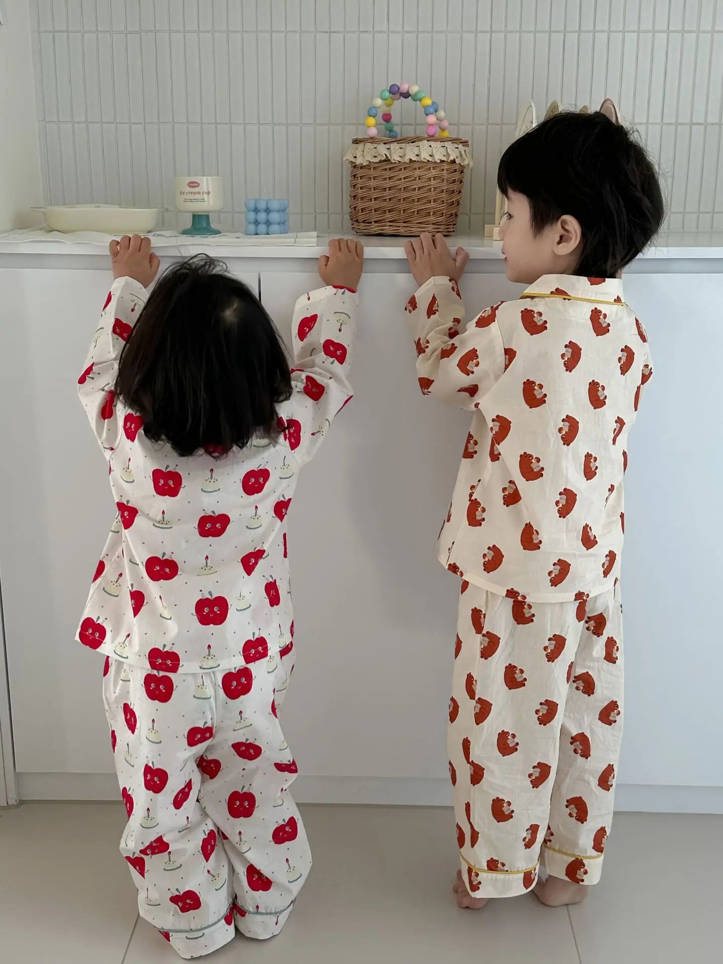 Spring Children's Cartoon Homewear Outfits | Cute Pajamas Set