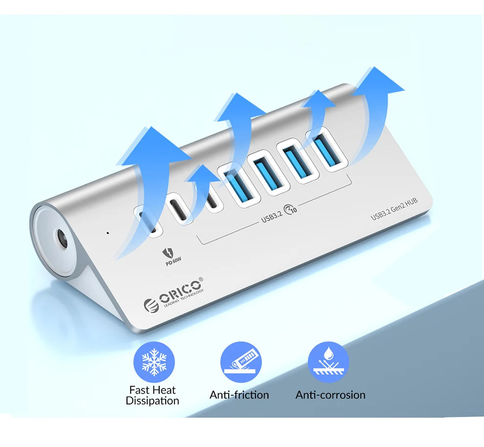 10Gbps USB 3.2 Docking Station Hub | Fast Charging & Multi Ports