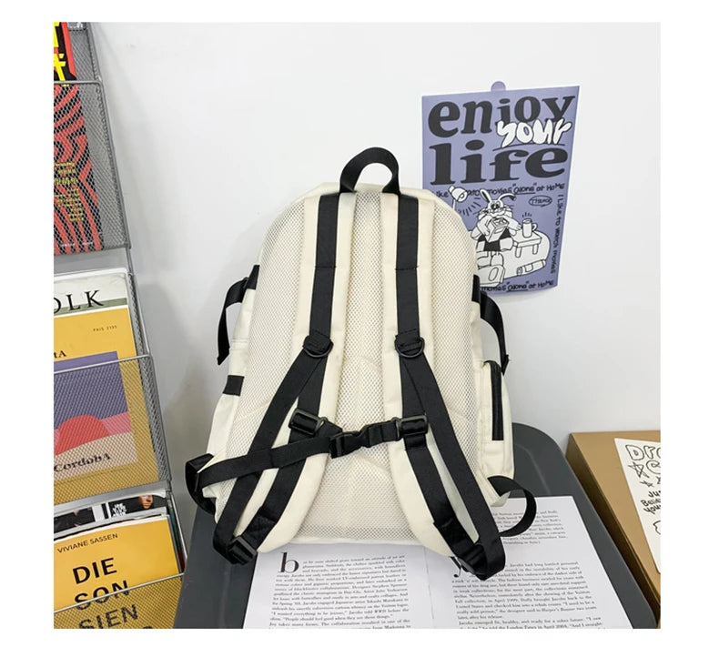2pcs Transparent Backpack Set | Stylish Clear Casual Rucksack