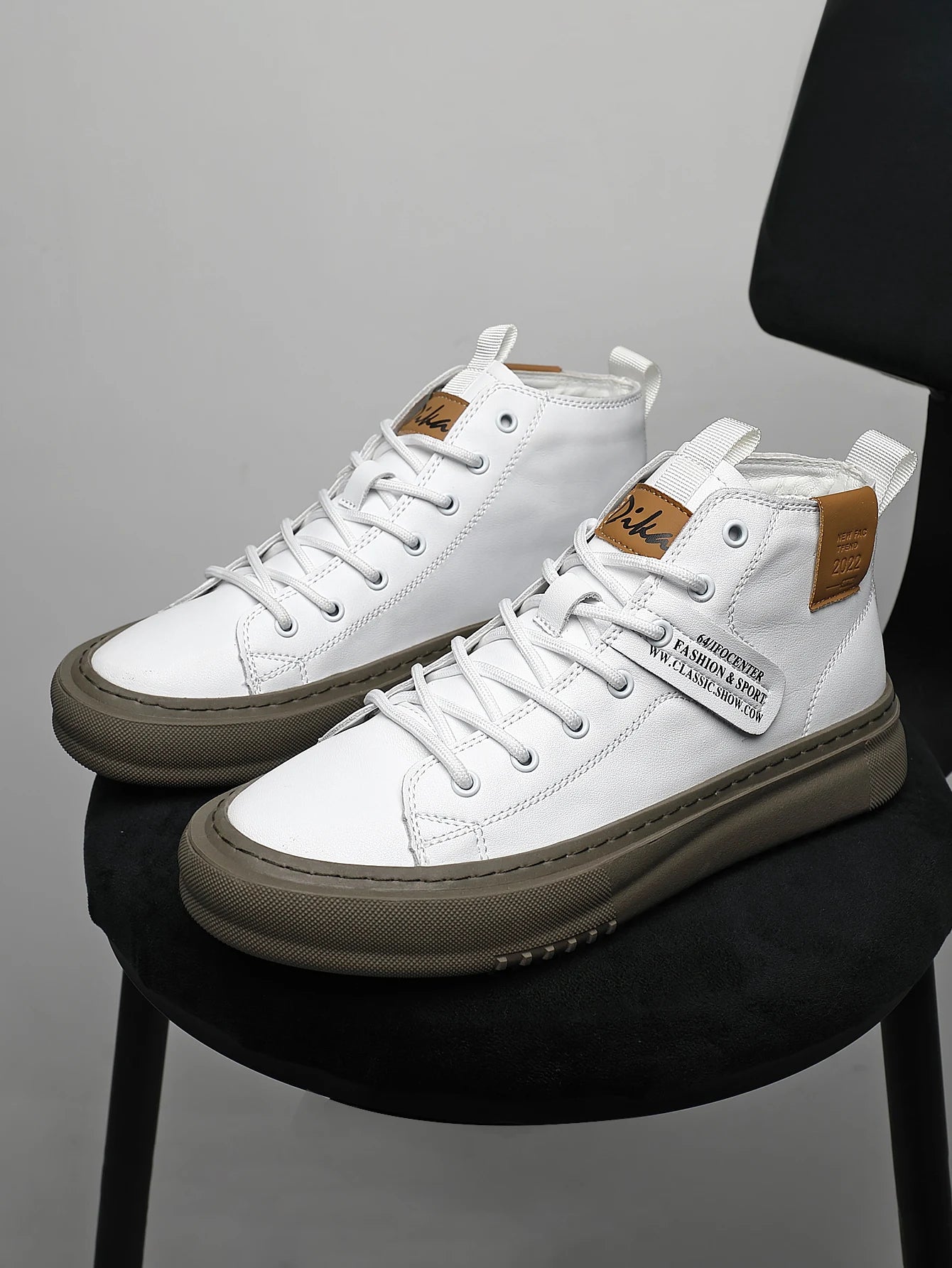 Men's High-Top Fashion Sneakers | Trendy Autumn & Winter Shoes