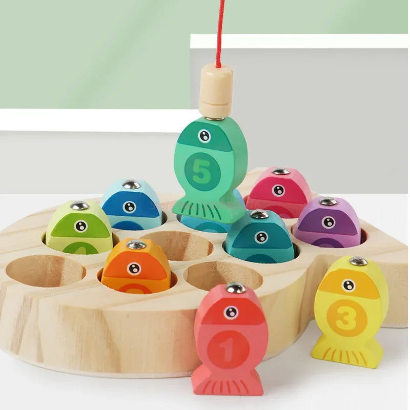 Wooden Fishing Toys for Kids | Fun Montessori Learning Game