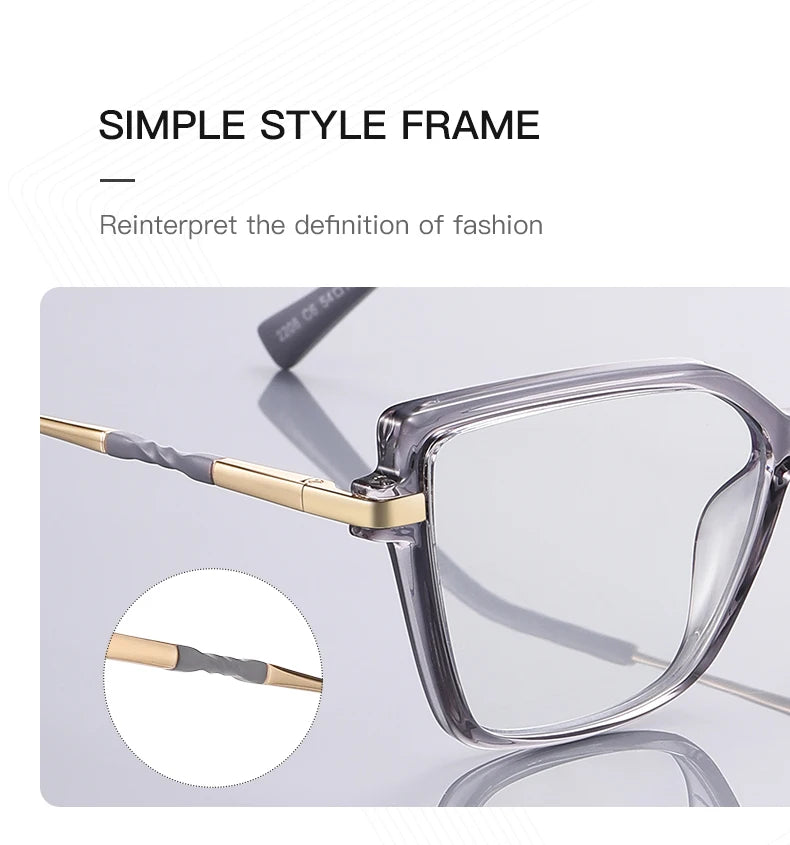 Fashionable Square Reading Glasses for Women | Anti-Blue Light