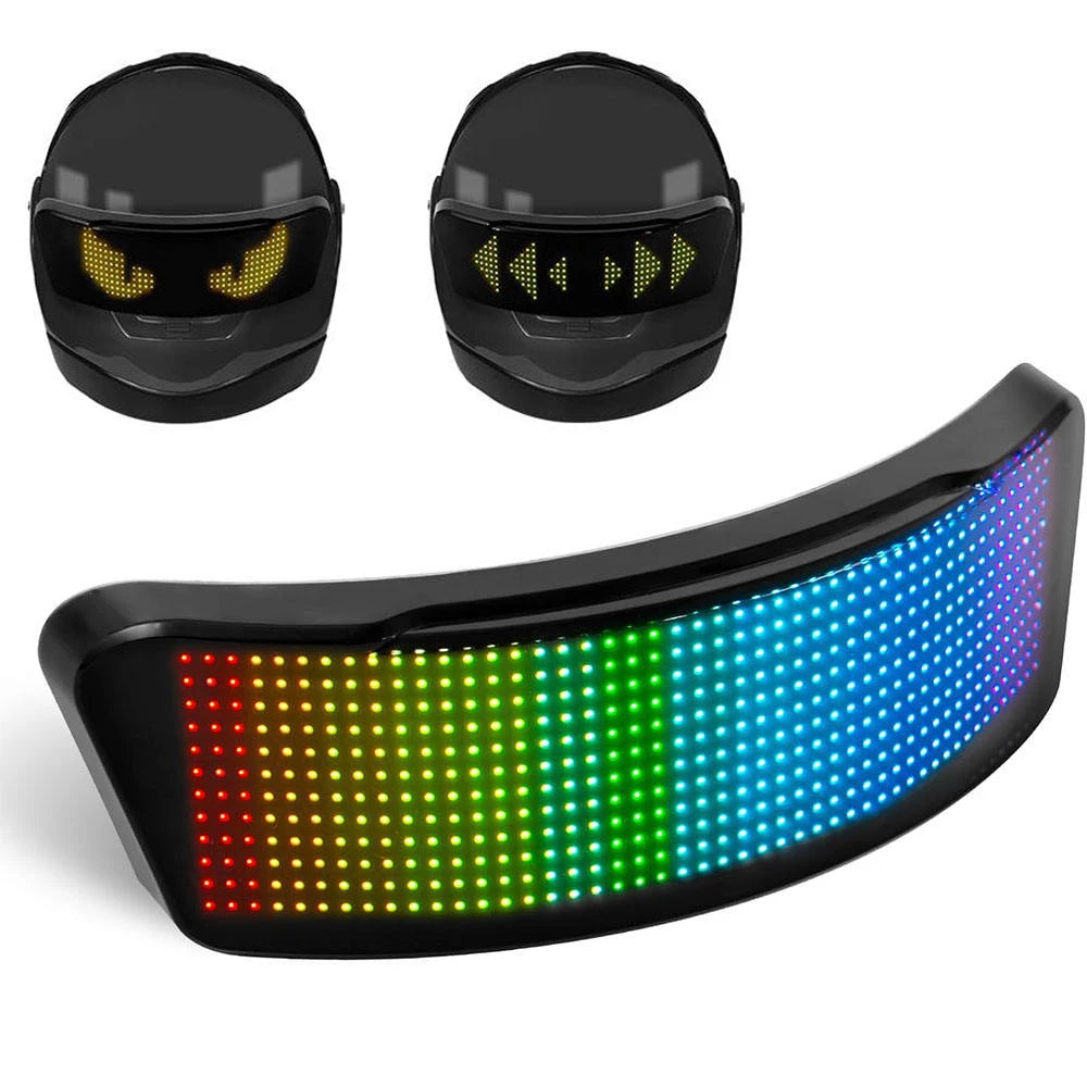 Universal LED Helmet Display | Enhance Motorcycle Safety