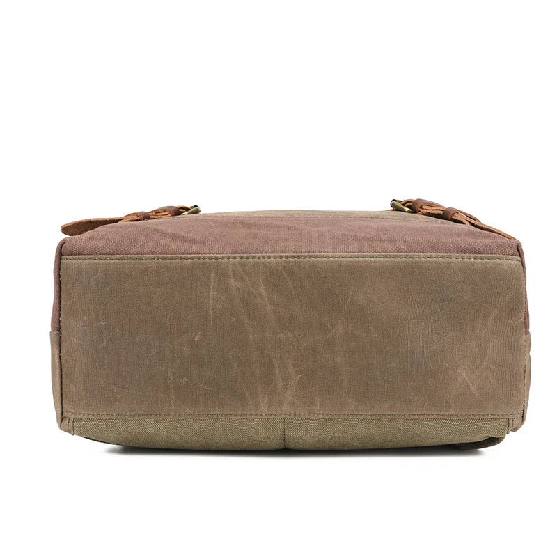 Retro Waterproof Oil Wax Canvas Travel Backpack | Unisex Design