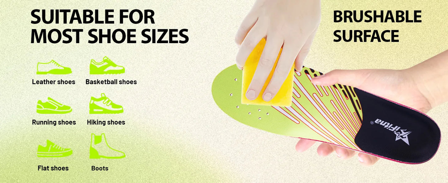 Plantar Fasciitis Insoles | Arch Support Inserts for Pain Relief