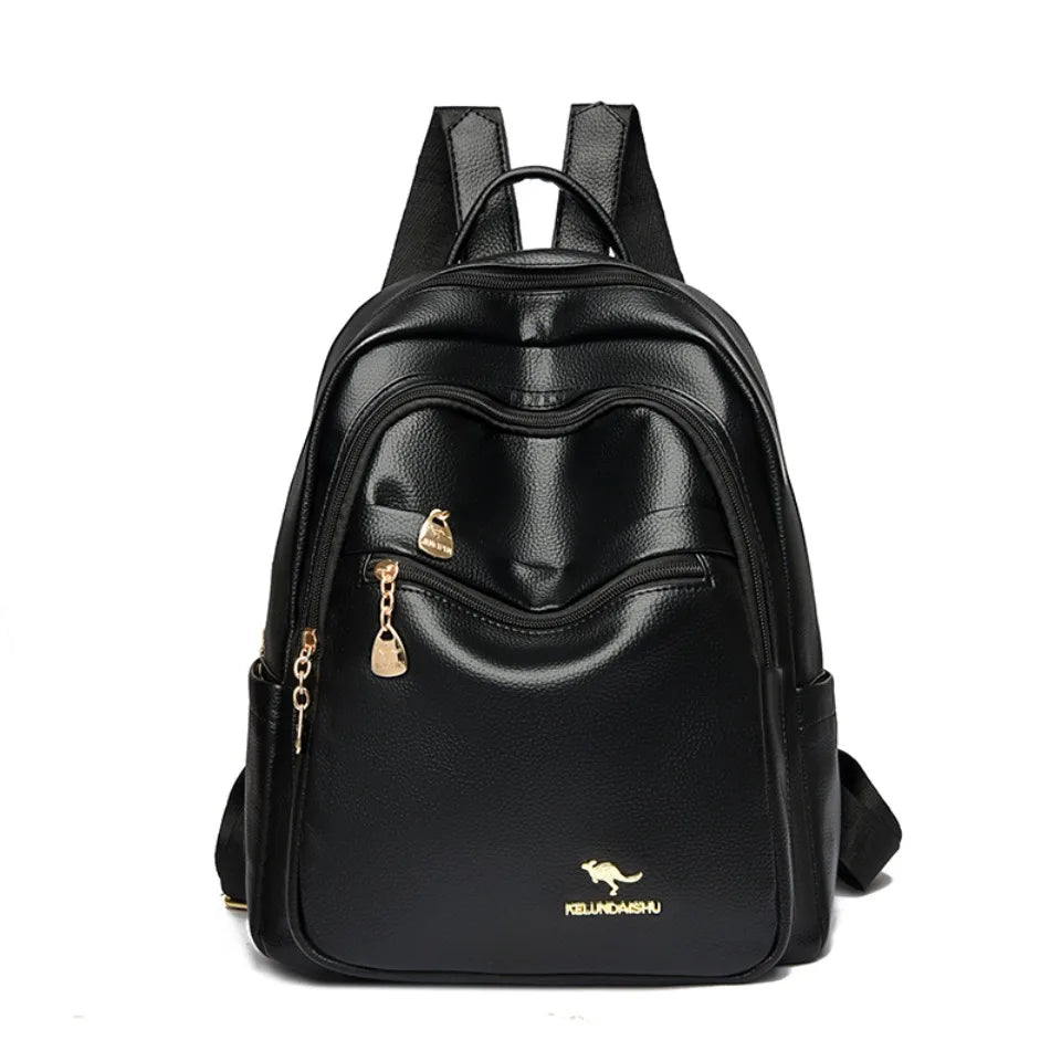 Stylish Leather Backpack for Women | Spacious Daily Use