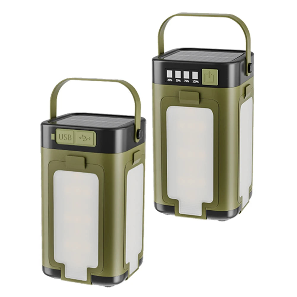 Rechargeable Waterproof Solar Camping Lantern | Portable & Foldable