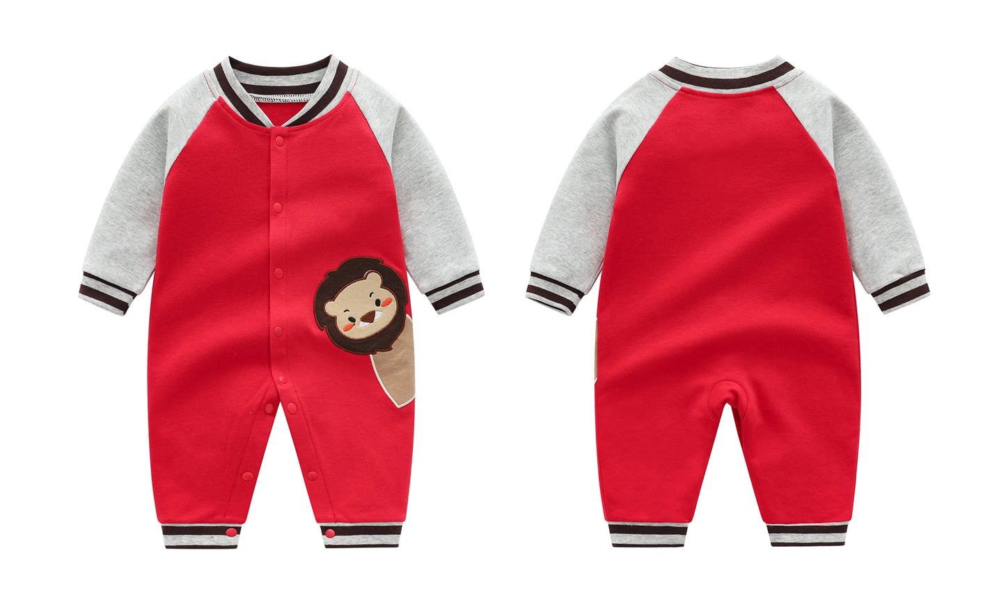 Cozy Pure Cotton Baby Long-Sleeved Rompers | Autumn Essentials
