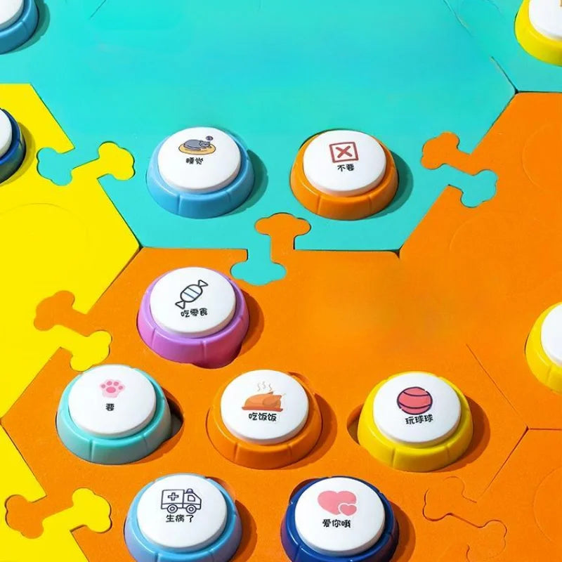 Pet Communication Buttons | Dog & Cat Voice Record Clickers