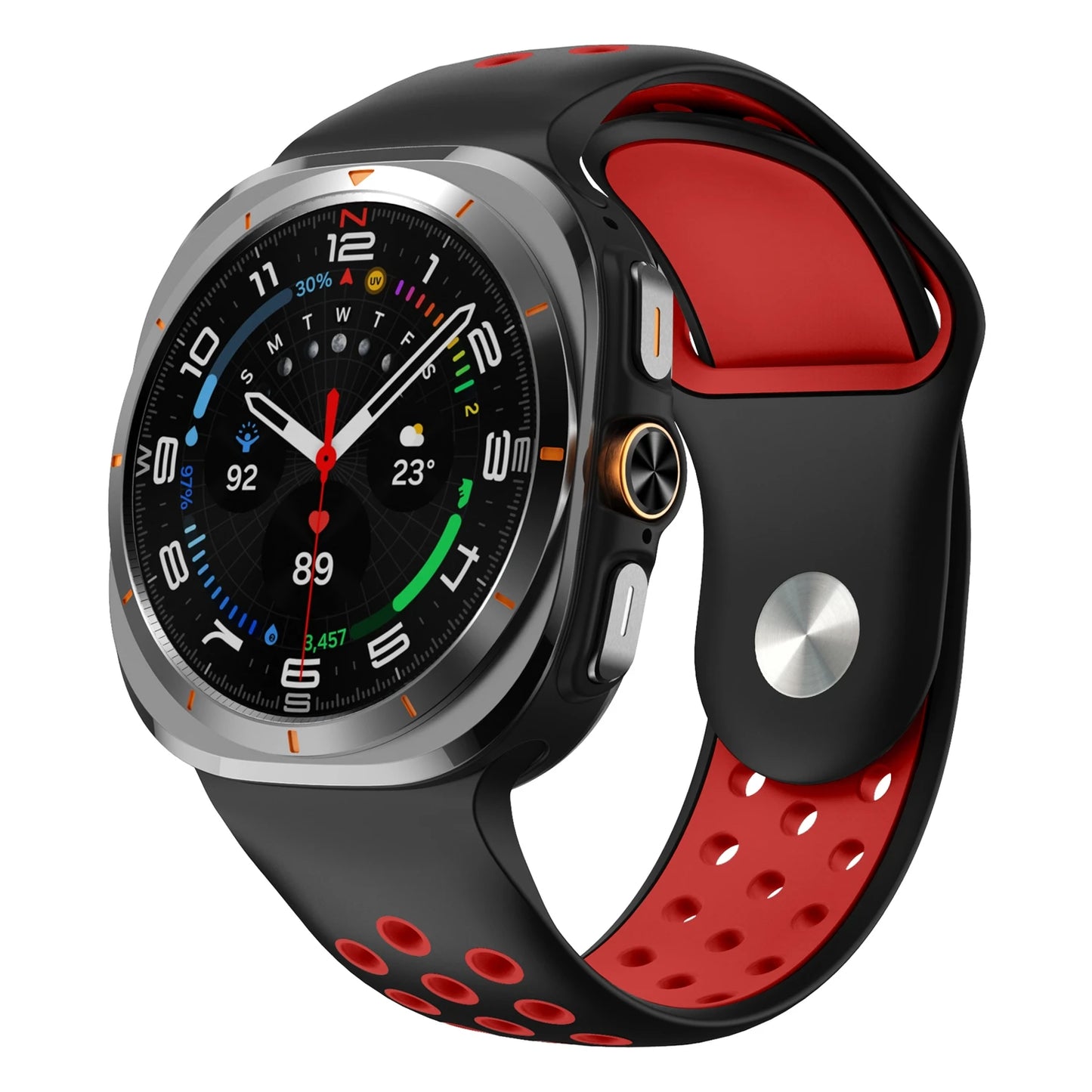 Two-Tone Silicone Watch Strap | Stylish Replacement Band