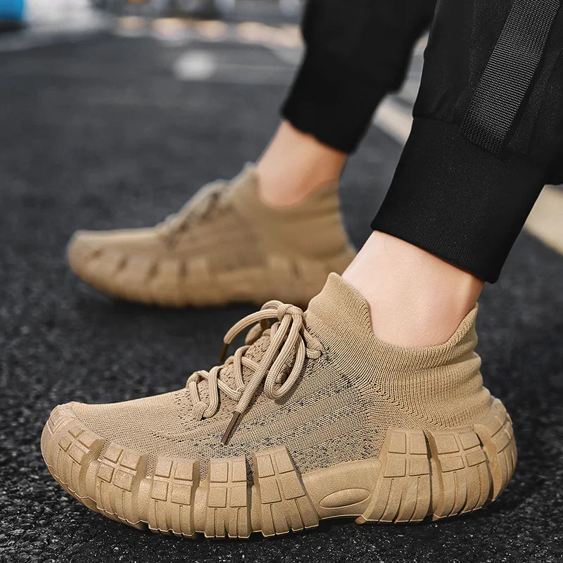Men's Casual Breathable Mesh Shoes | Non-slip Thick Sole Comfort