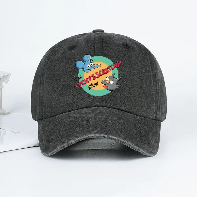 Adjustable Cartoon Baseball Cap | Unisex Fan Sun Hat