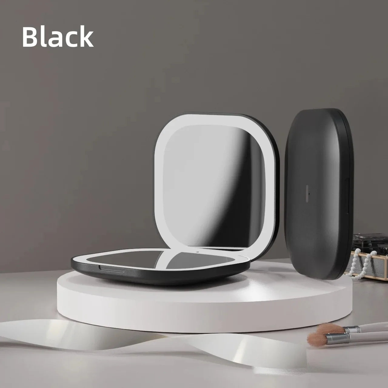 Portable LED Travel Makeup Mirror | Double-Sided & Compact